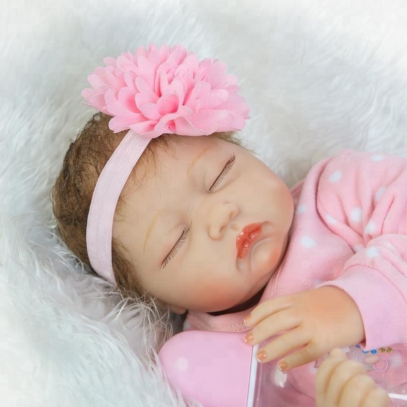 NPK Newborn Reborn Baby Dolls Silicone Cute Soft Babies Doll For Girls Princess Kid Fashion Bebe Reborn Dolls 55cm baby toys