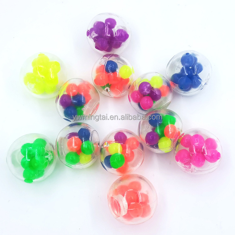 2022 Hot Sell Squeeze Bead Frog Toys Squishy Stretchy Venting Frog Squeeze Bead Ball Toy