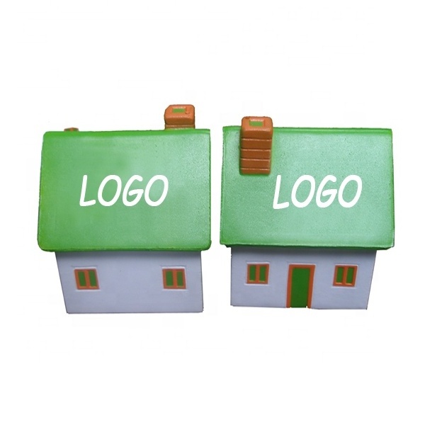 Hot Sale Wholesale Logo Customized House Stress Ball Pu Foam Stress Ball