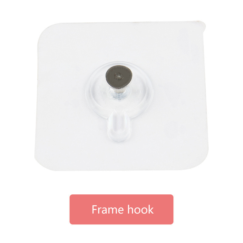 Mingtuo factory Non-punching traceless nail strong traceless transparent hook Kitchen patch picture frame hook stick hook