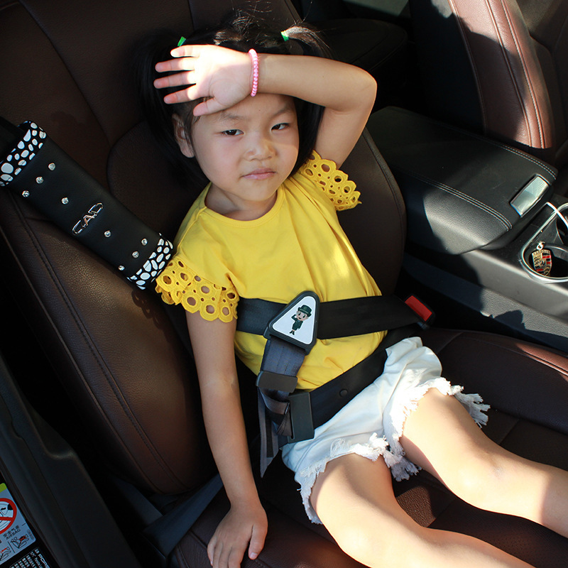 High quality safety black oxford car vehicle baby kids child seat blet strap locking clip