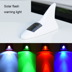 Solar flash warning light LED Car  Emergency Hazard Warning Security Shark fin lamp Light