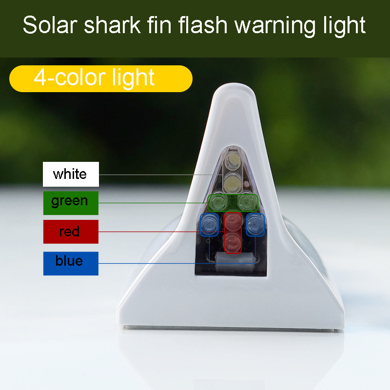 Solar flash warning light LED Car  Emergency Hazard Warning Security Shark fin lamp Light