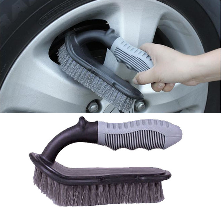 Vehicle Tyre Auto Cleaning Brush Car Tire Rim Brush Useful Wheel Hub Brush