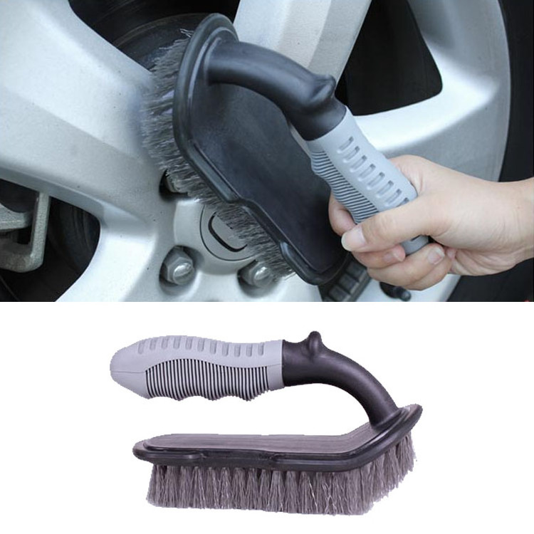 Vehicle Tyre Auto Cleaning Brush Car Tire Rim Brush Useful Wheel Hub Brush