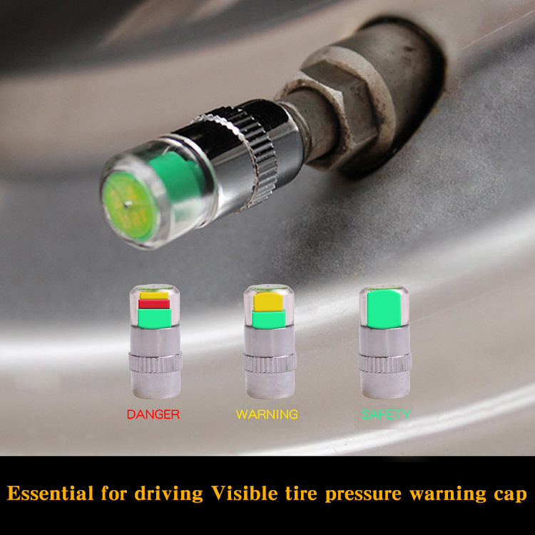 Hot selling portable car tyre tire pressure monitor anti theft air for car tyre cap indicator