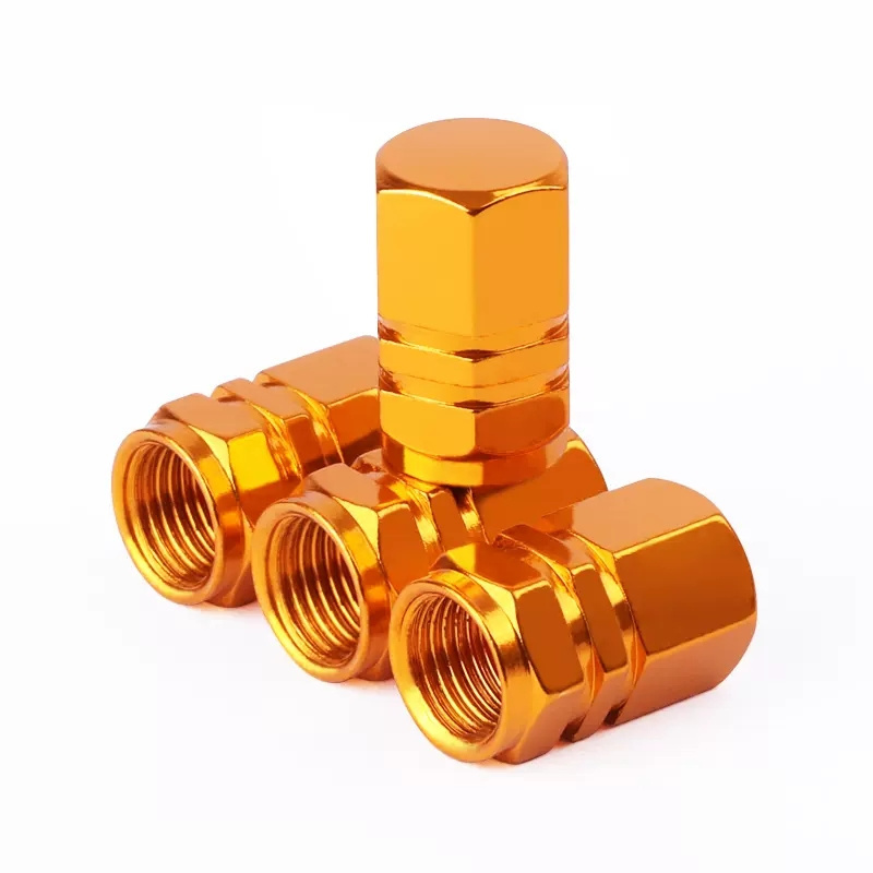 Tire valve cap aluminum alloy anodized colorful  universal stem cover,valve stem cap