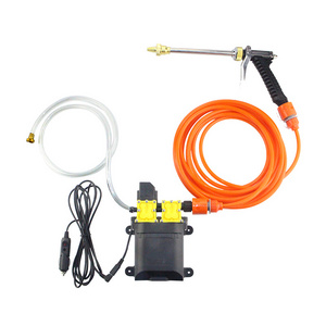 Hot selling DC 12V mini universal high pressure portable car wash kit machinery machine washer