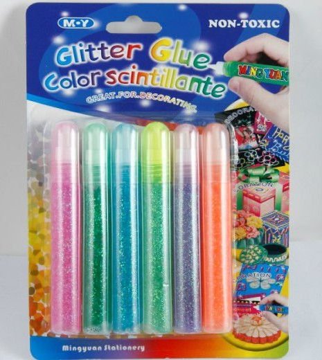 Fabric glitter glue pen