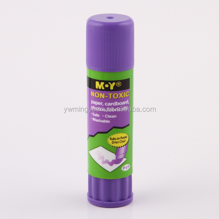 2016 New stationery products Environmental PVP Purple Color Disappearing Glue Stick