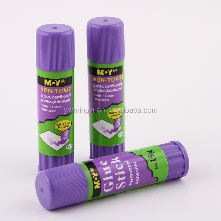 2016 New stationery products Environmental PVP Purple Color Disappearing Glue Stick