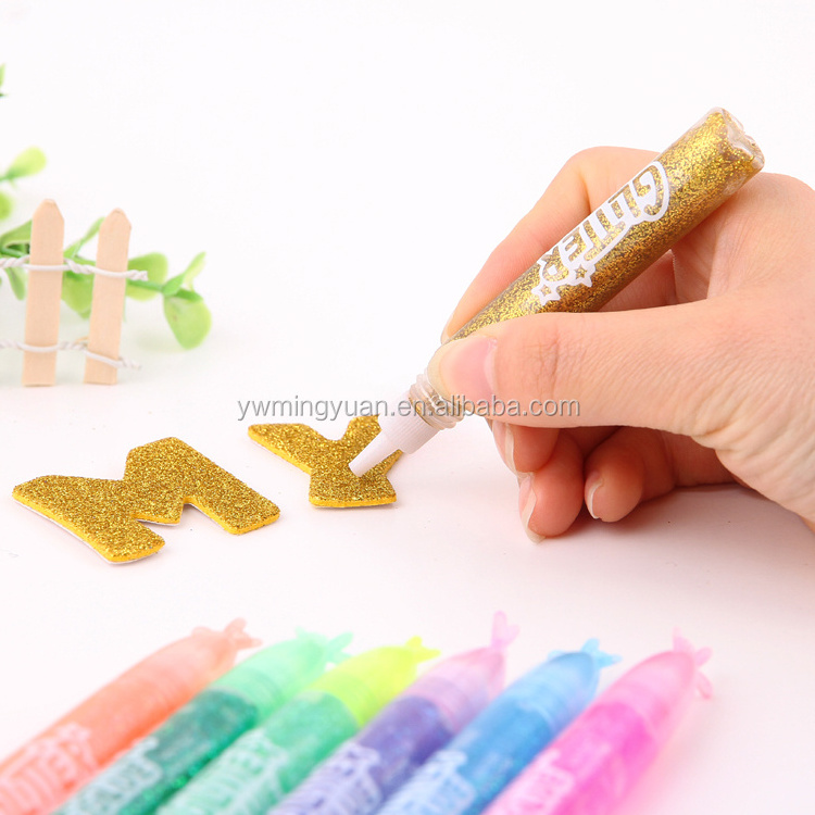 DIY flower stocking material gold and silver powder glitter glue for craft cards drawing decoration