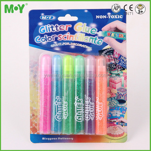 Hot Art & Craft supply school Accessories 10ml washable Color Painting Glitter Glue