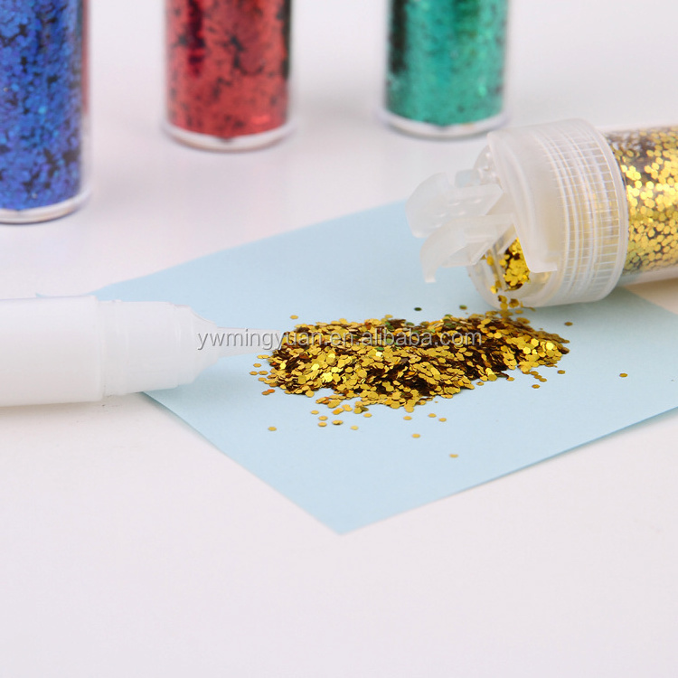 Fashion box package various color and shapes wholesale bulk glitter for cosmetic glitter powder glitter dust