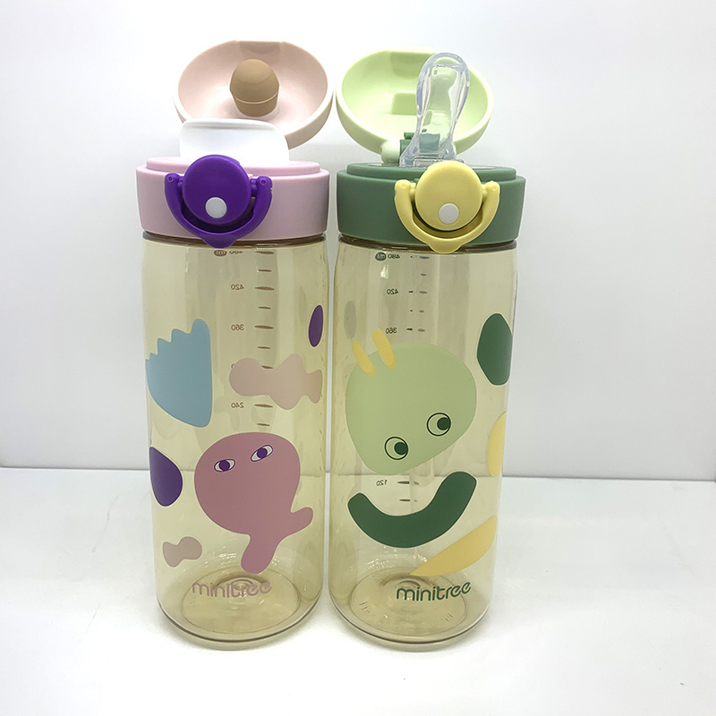 Minitree Factory Direct New Design Drink Straight  PPSU Silicone 480 ML Baby Water Bottle Sippy Cup  For Kids and Adults