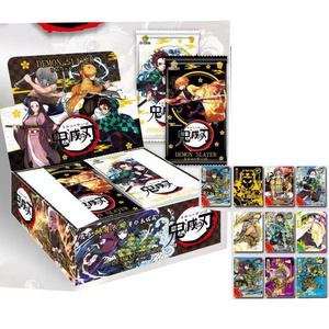 Japanese Anime Product Demon Slayer Cards Box Table Games Charitsmas Gift TCG Letters Kimetsu no Yaiba Trading Cards