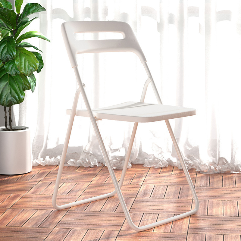 Folding Chair Nordic Simple Home Leisure Back Chair Restaurant Seat Stool Exhibition Rental Plastic Training Chair