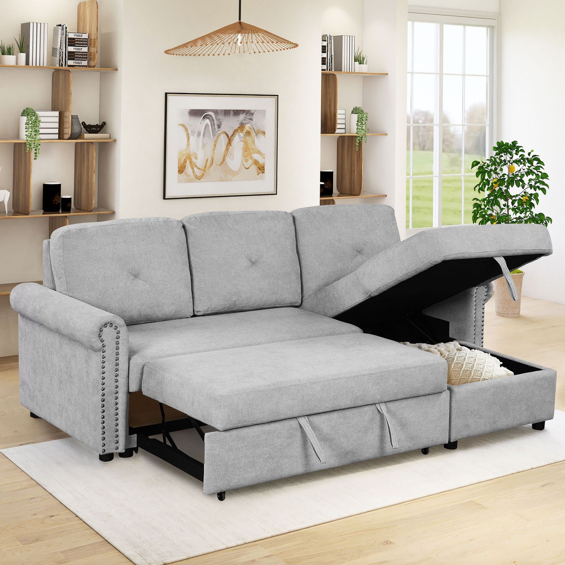 Nordic Technology Cloth Sofa Living Room Modern Simple New Simple Small Apartment Double Three Light Luxury Rental Room