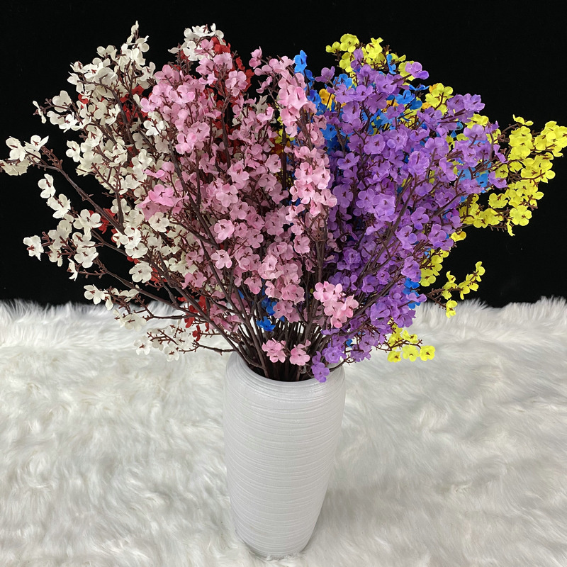 Wholesale Fake Gypsophila Bouquet Artificial Silk Baby Breath Flowers for Wedding Decoration