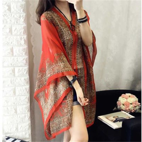 2024 Summer Chiffon Shawl for beach chiffon scarves for Ladies Fashion travel Shawl for Women hijabs