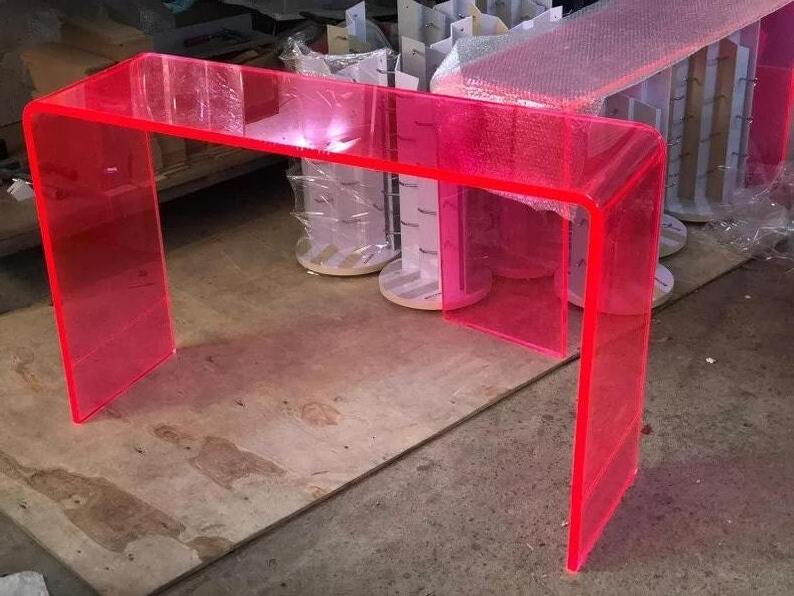 Acrylic Furniture Make up Desk dresser table Transparent Console Table