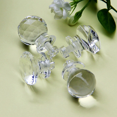 Decorative Drawer Dresser Cabinet Acrylic Handles with Mounting Screws Clear Pull Knobs Acrylic Crystal Diamond Knobs