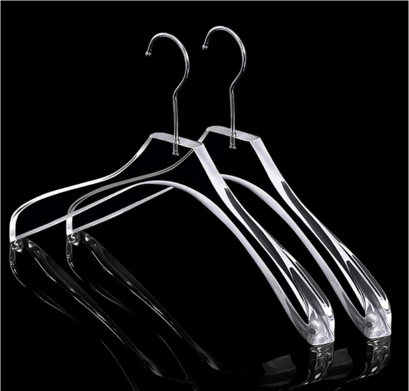 Quality Clear Acrylic Clothing Hangers Curved Stylish Clothes Hanger  Coat Hanger for Dress Suit Closet Organizer