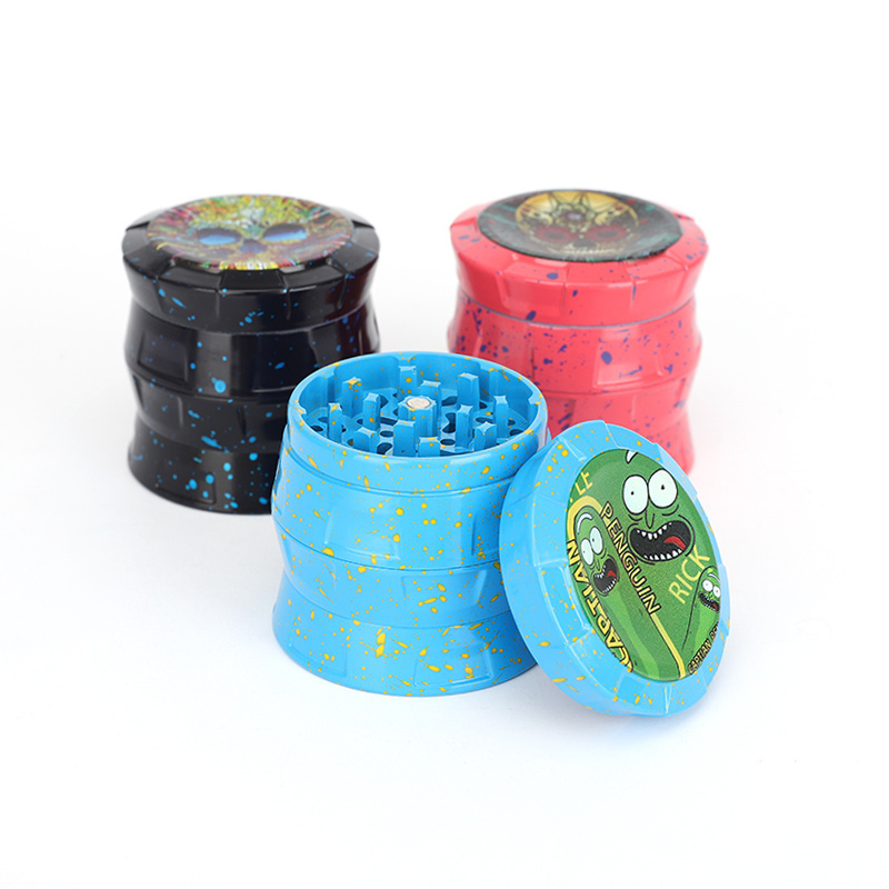 Wholesale New Big Space Herb Aluminum Grinder,4 Piece Herb Grinder 63mm Tobacco Crusher With Custom Logo