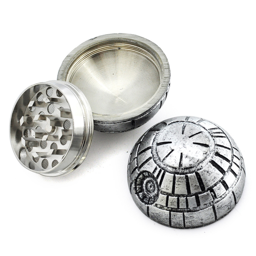 Wholesale Star Ball Planet Three-Layer Round Herb Grinder With Gift Box Packaging 55mm Resin Ball Mill Tobacco Grinder