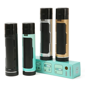 3 In 1 Portable Cigarettes Storage Case with 40mm Tobacco Grinder Manual Cone Tube Grinding All-in-one Manual Herb Grinder