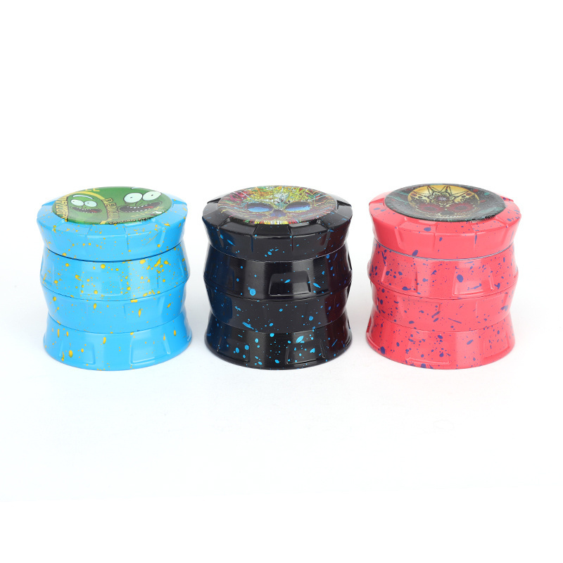 Wholesale New Big Space Herb Aluminum Grinder,4 Piece Herb Grinder 63mm Tobacco Crusher With Custom Logo