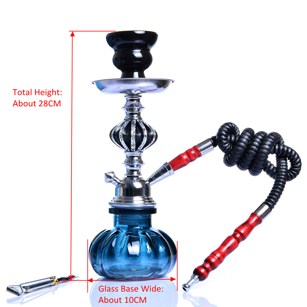 Portable Travel Hookah Small Shisha Pipe Set Narguile Chicha Pipa with Hose Bowl Tongs Charcoal Tray Smoke Accessories