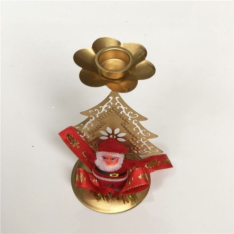 wholesale elegant golden brass etched hot rotary metal christmas candle