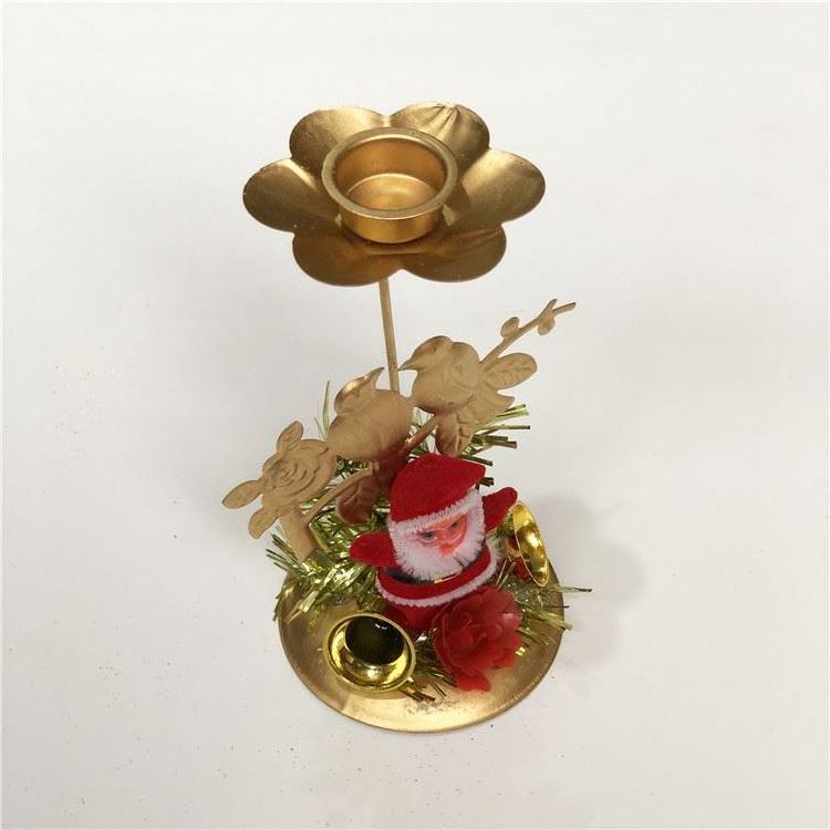 wholesale elegant golden brass etched hot rotary metal christmas candle