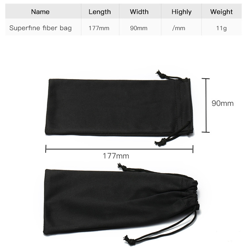 MS M1001 Custom Logo  Fashion Sun Glasses Packing Suit Black  Eyeglasses Cloth Bag Box Sunglasses Case