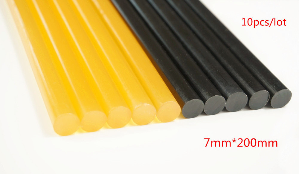 Full Size Black Super Strong Yellow Glue Sticks For Glue Gun 11 Mm Eva Glue Stick Black Non-toxic Hand Diy Repair Tool