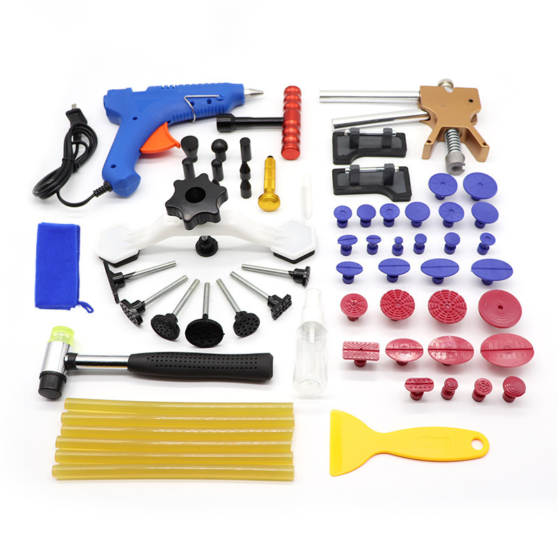 Paint Less Dent Repair Tools Kits Cross Pulling Bridge Dent Puller Lifter With Glue Sticks Tabs