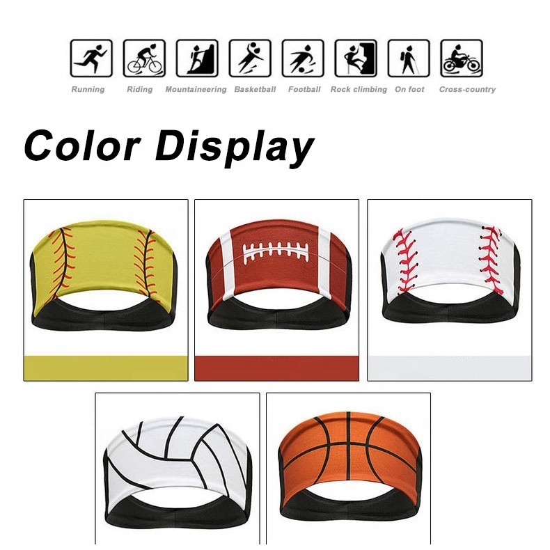 multifunctional elastic spandex polyester fitness baseball softball headbands