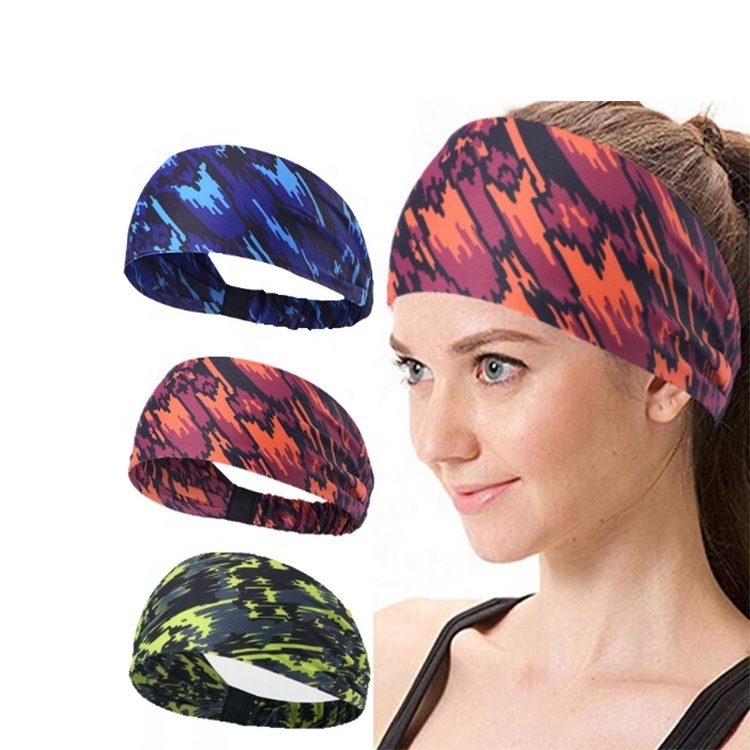 Promotion Cheap Headband Sublimation Printing Custom Logo polyester Sports Headband