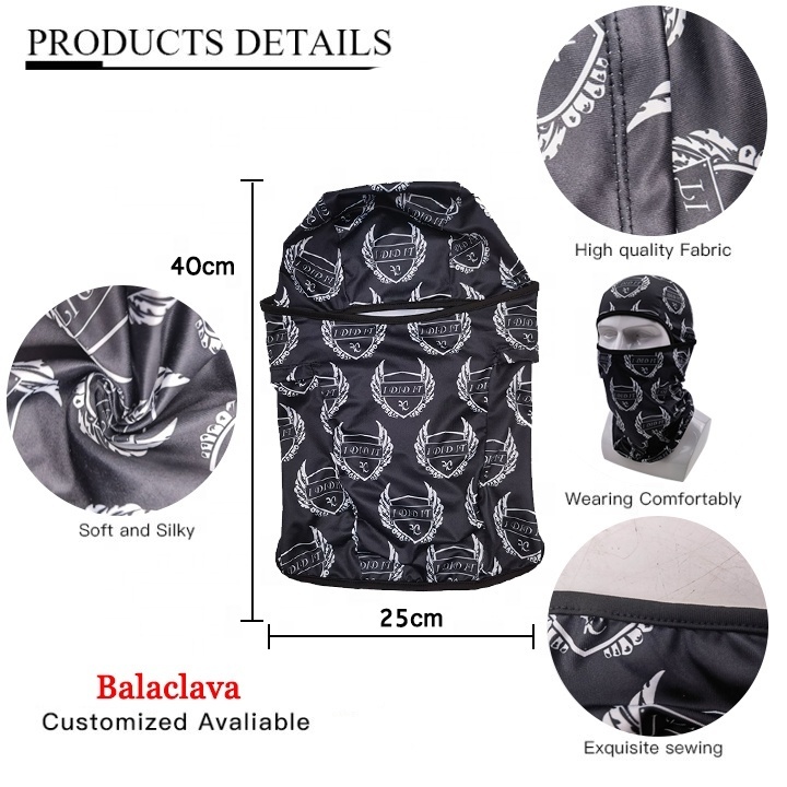 Cheap knitted face balaclava hoodie ski mask one hole CS camo Multi piece balaclava for outdoor