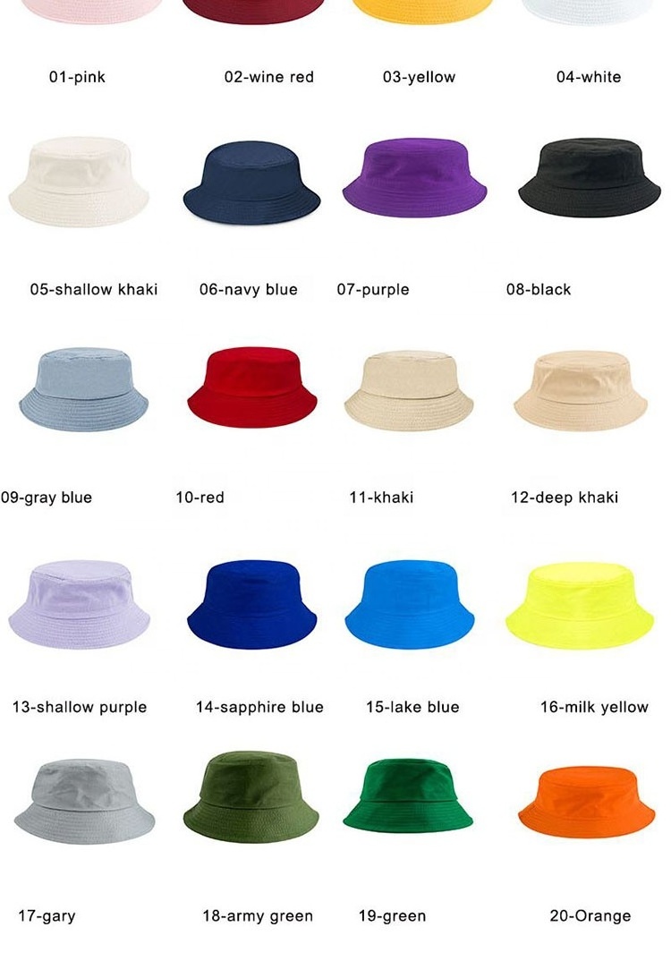 cheap red bucket hats pure cotton outdoor sublimation you own design funky cool bucket hats