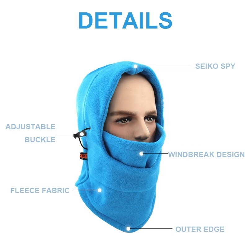 Polar fleece balaclava for winter Multifunctional hats and neck warmer