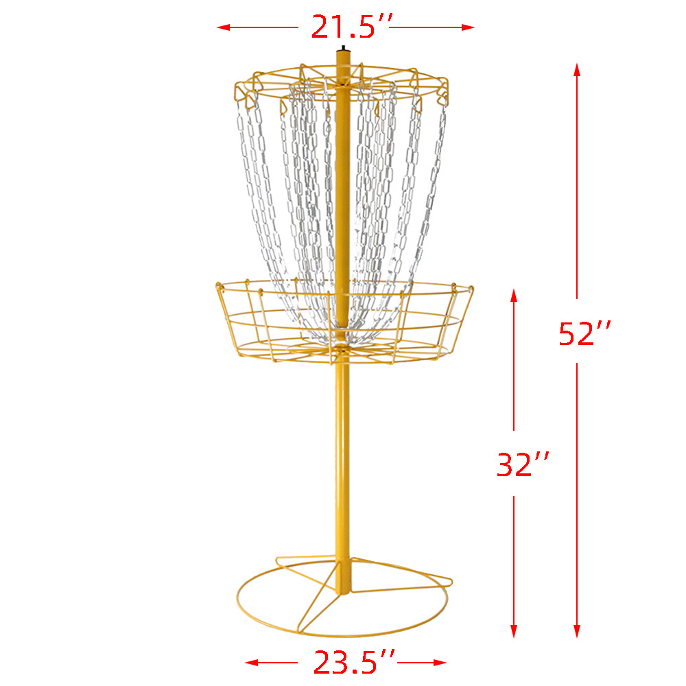 Factory direct sales Standard Portable 24 Chain Flying Disk Disc Golf Target Set Basket