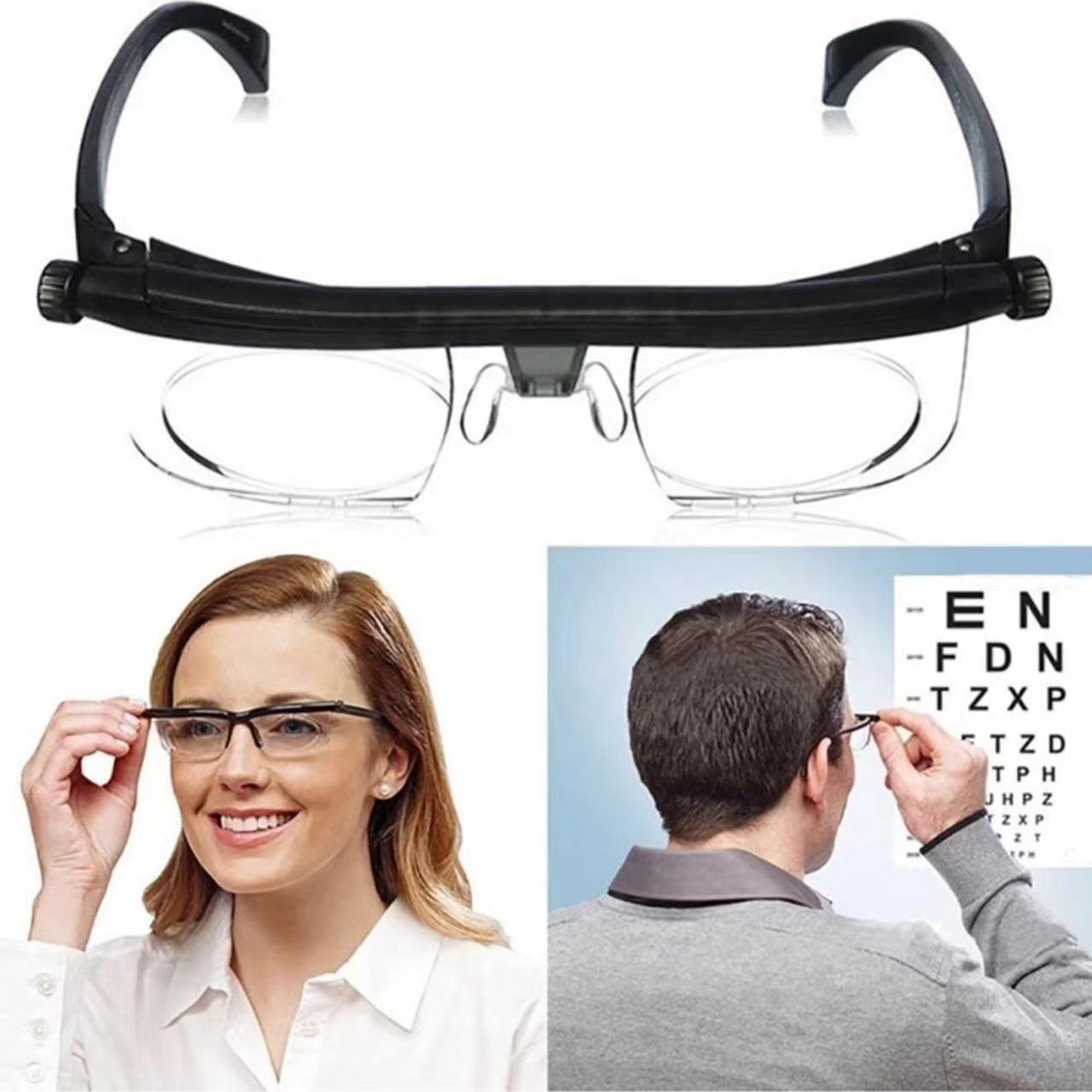 Wholesale focus magnification reading glasses adjustable lens correction glasses reading glasses