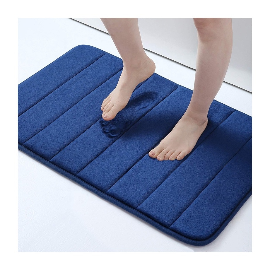 Good Quality Foam Bath Mat Customised Door Mat Washable Durable Anti-Slip Memory Foam Bathroom Mat