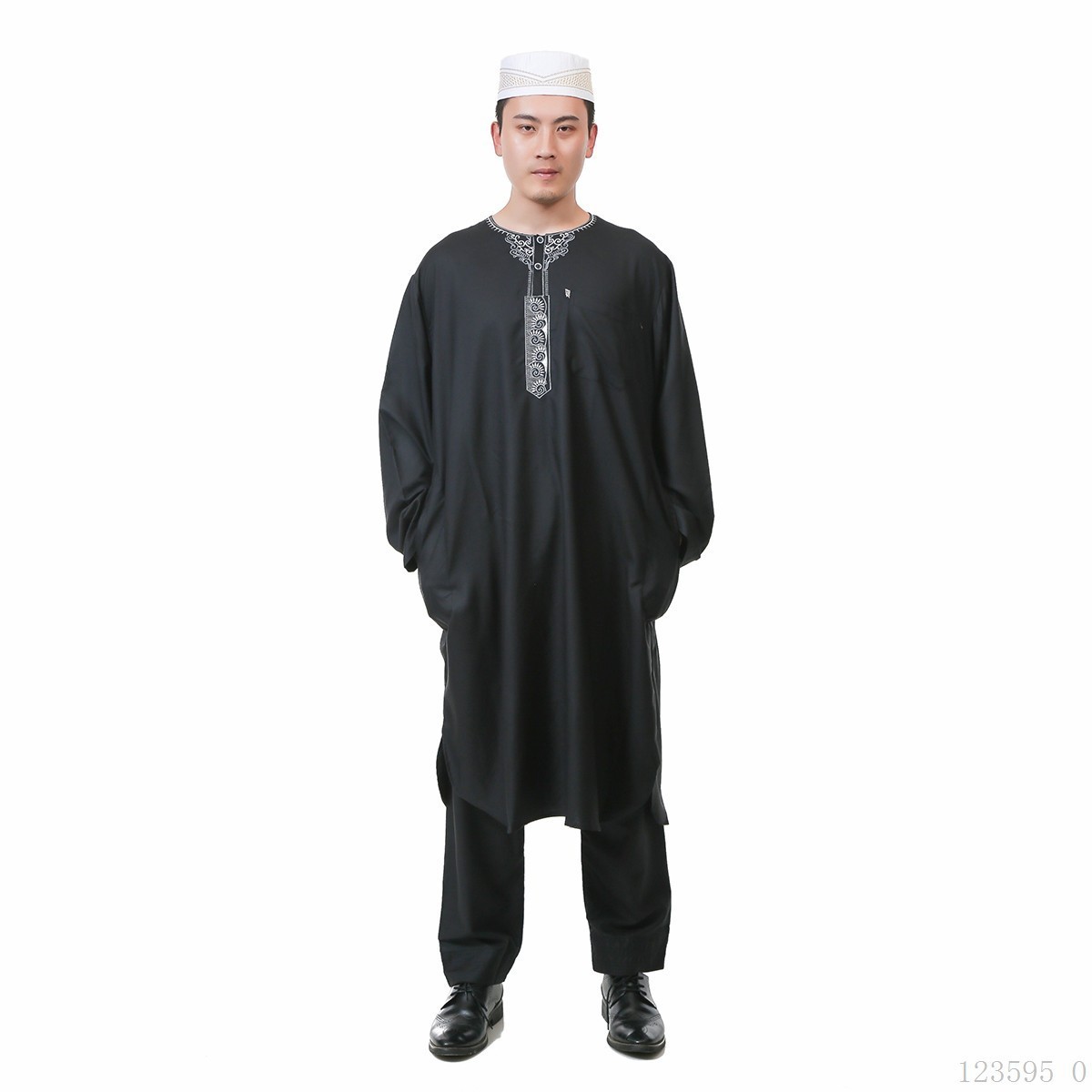 2022 Islamic Clothing Dubai Saudi Kuwait Thobe For Men Daffah Thobe Islamic Clothing Men Muslim Haramain  islamic clothing