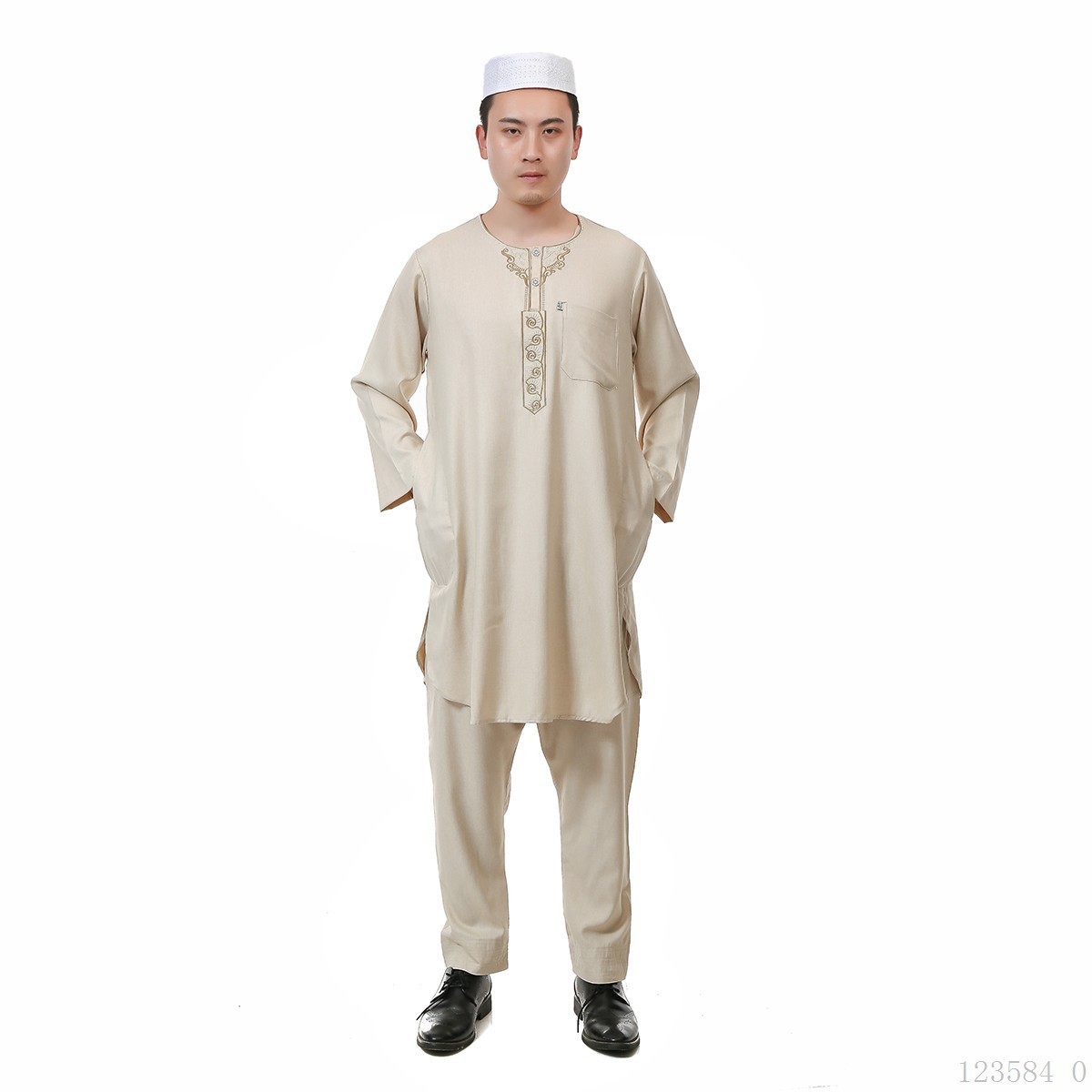 2022 Islamic Clothing Dubai Saudi Kuwait Thobe For Men Daffah Thobe Islamic Clothing Men Muslim Haramain  islamic clothing