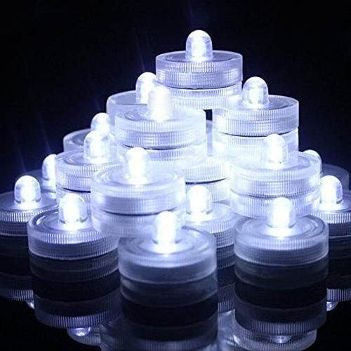 wholesale 120 Hours Waterproof Tea Lights Underwater Tea Lights Battery Pond Fishing Celebration Flameless LED Tea Light