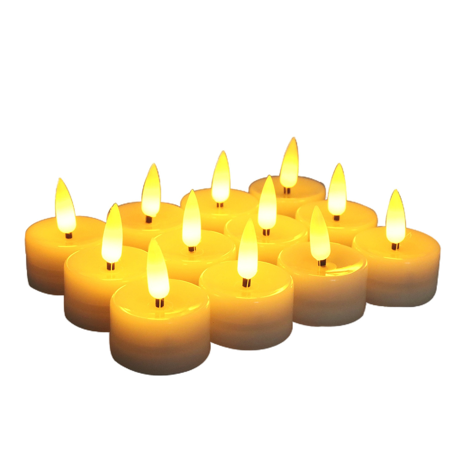 MZ 3D flameless led flickering warm white electric battery tea lights candles for Votive wedding Home decor