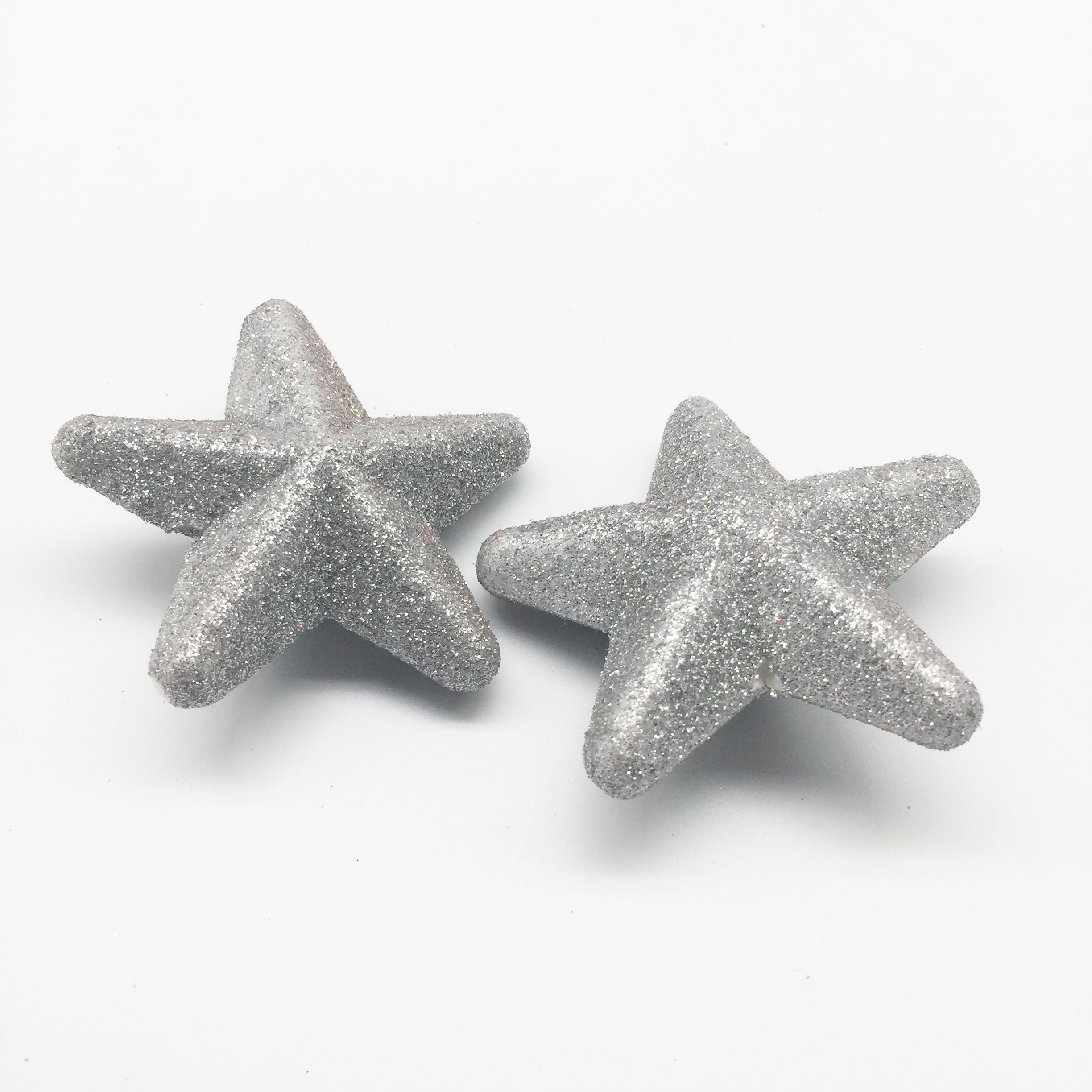 Craft Waterproof Polystyrene Diy And Decorative EPS in Styrofoam Silver Glitter Foam Star Decoration